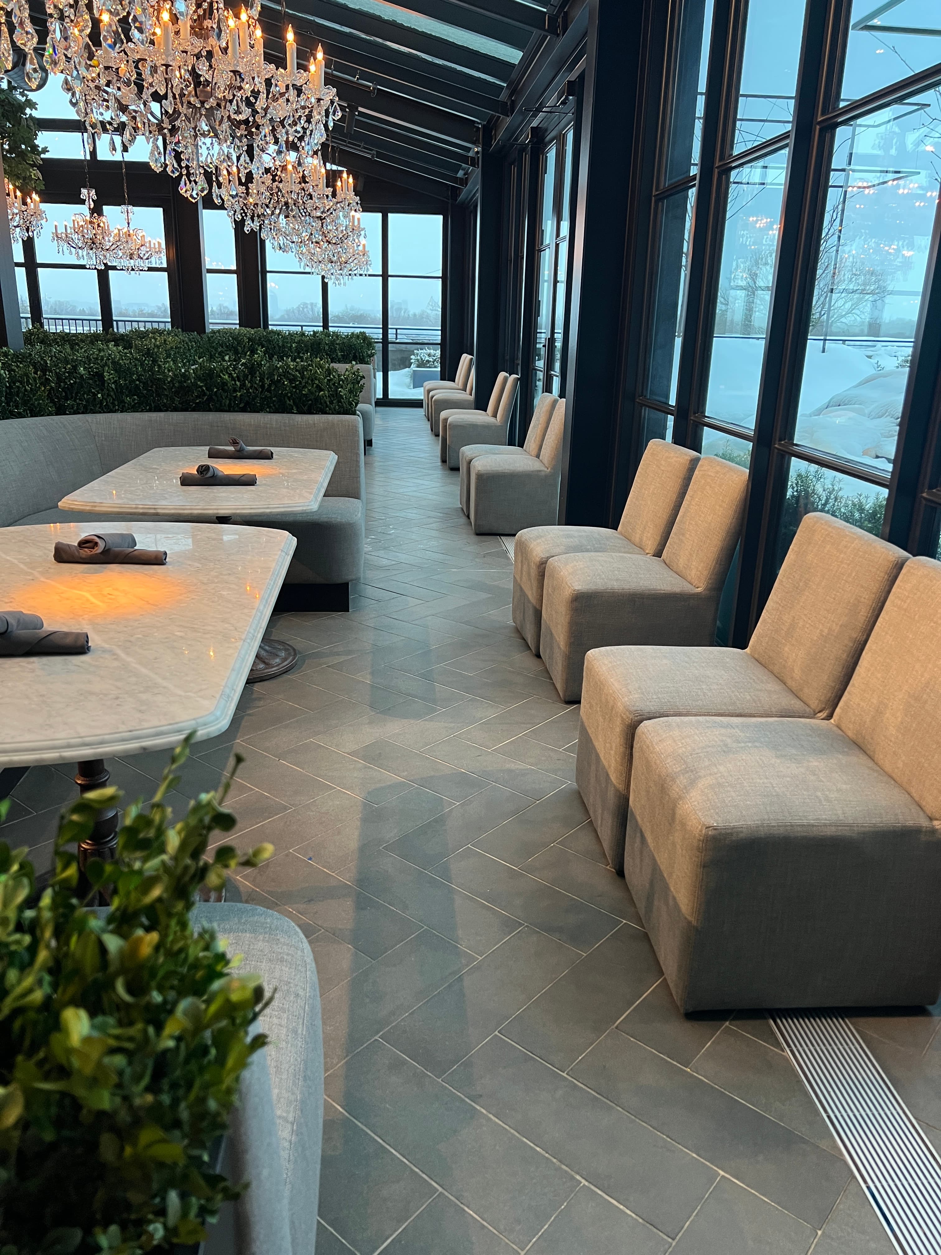 Commercial reupholstery — booths and bar stools